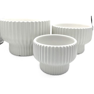 Doniczka ceramiczna, wazon, zestawa 3 szt