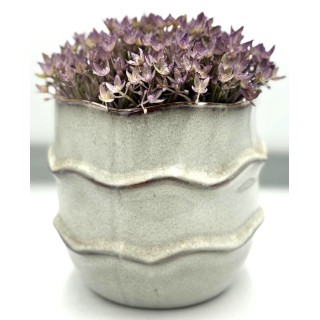 Donica ceramiczna szara