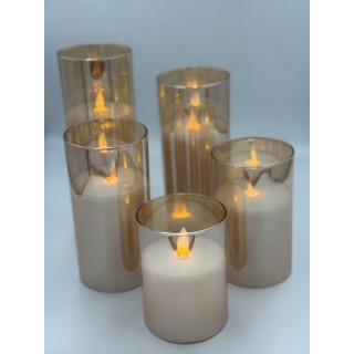 ŚWIECA LED KOLOR MIODOWY