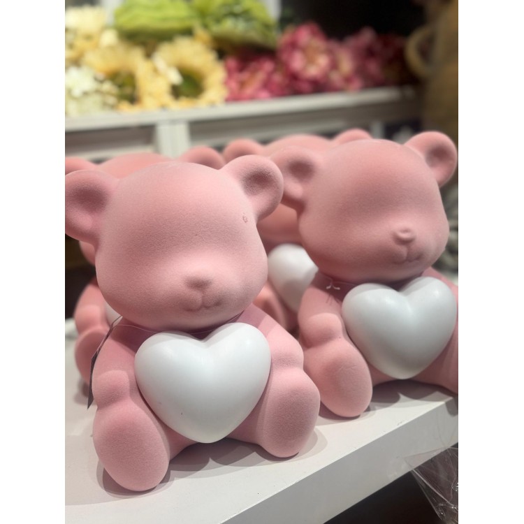 MIŚ RÓŻOWY Z SERDUSZKIEM