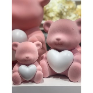 MIŚ RÓŻOWY Z SERDUSZKIEM