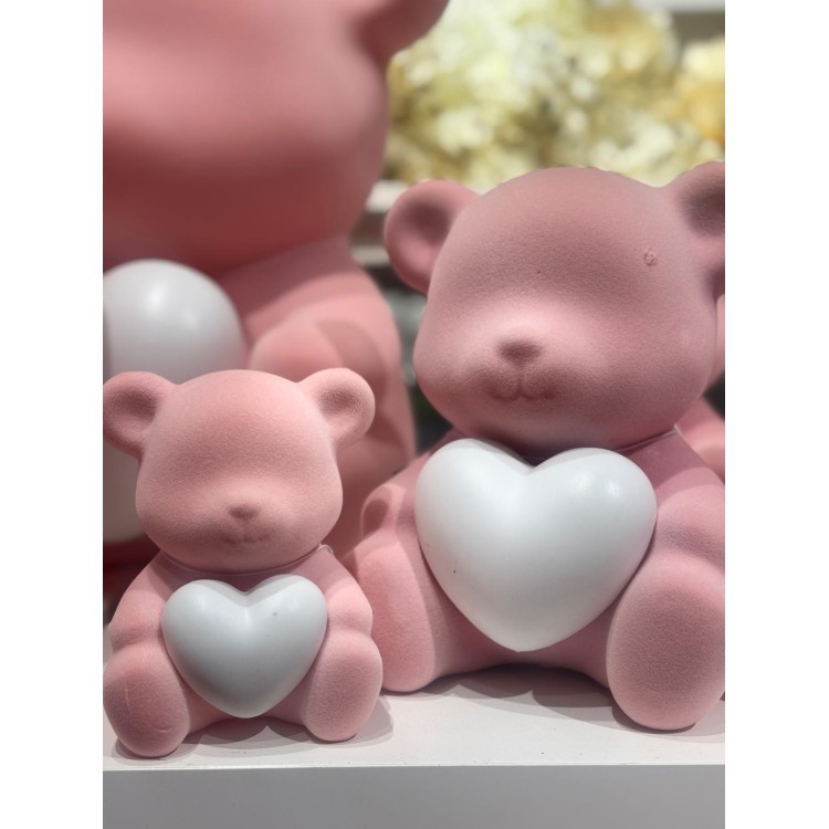 MIŚ RÓŻOWY Z SERDUSZKIEM