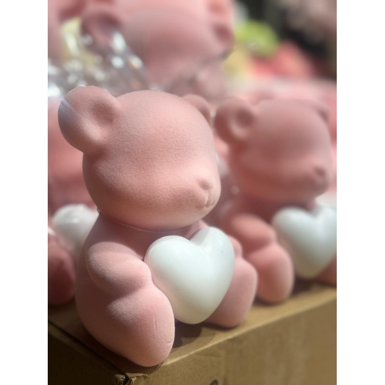 MIŚ RÓŻOWY Z SERDUSZKIEM