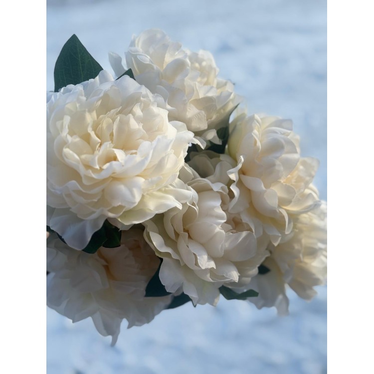 KWIAT SZTUCZNY PIWONIA BIAŁA