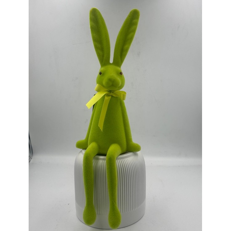 ZAJĄC SIEDZACY DUŻY ZIELONY JASNY