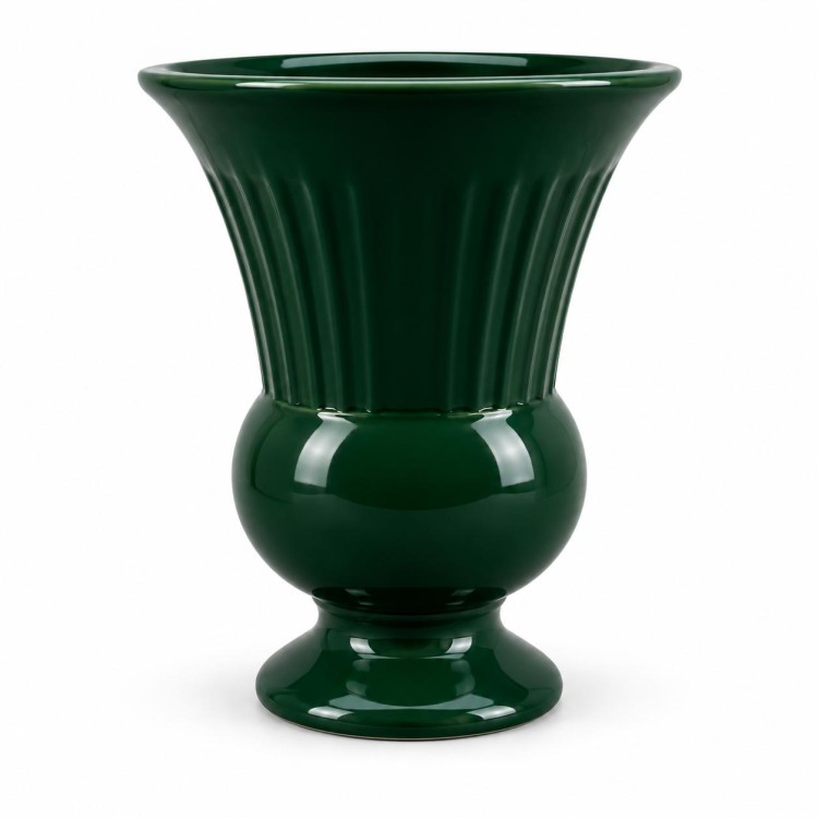 WAZON DEKORACYJNY CERAMICZNY KOLOR ZIELONY