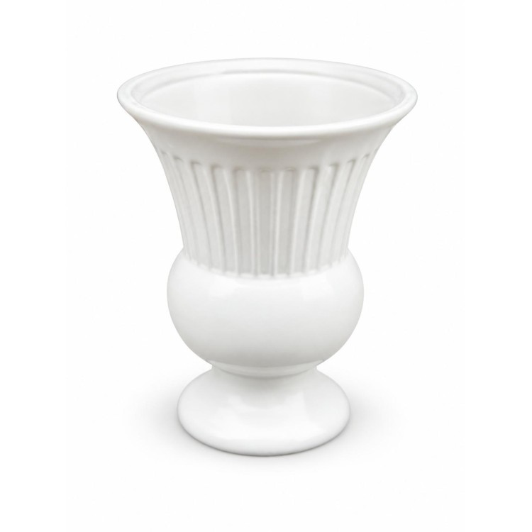 WAZON DEKORACYJNY CERAMICZNY KOLOR BIAŁY
